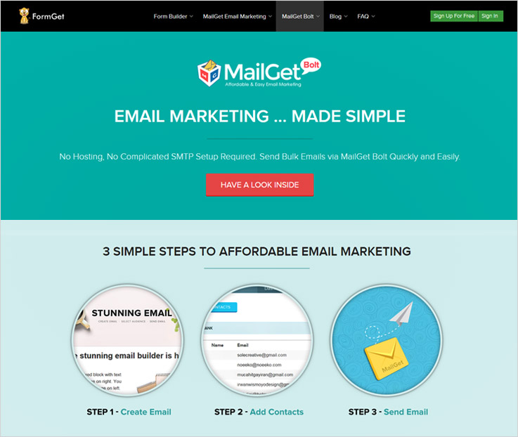 Mailget-Bolt email marketing software